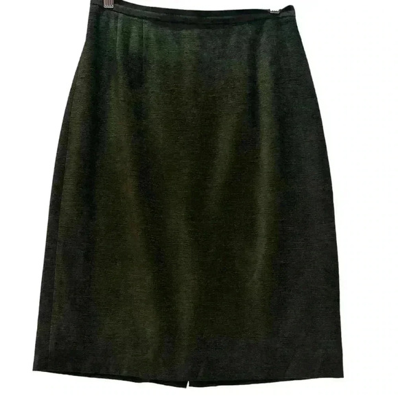 Kasper & Co ASL Vintage Green Viscose Blazer Jacket And Skirt Set Women’s Size 8 - Picture 9 of 16